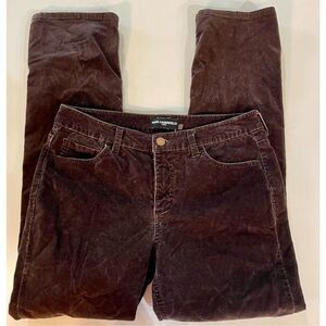 Karl Lagerfeld Pants‎ Womens 10 Brown Velvet A48